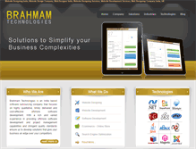 Tablet Screenshot of brahmamtech.com